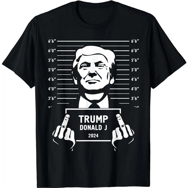 Trump 2024 Mugshot Style Poster T-Shirt